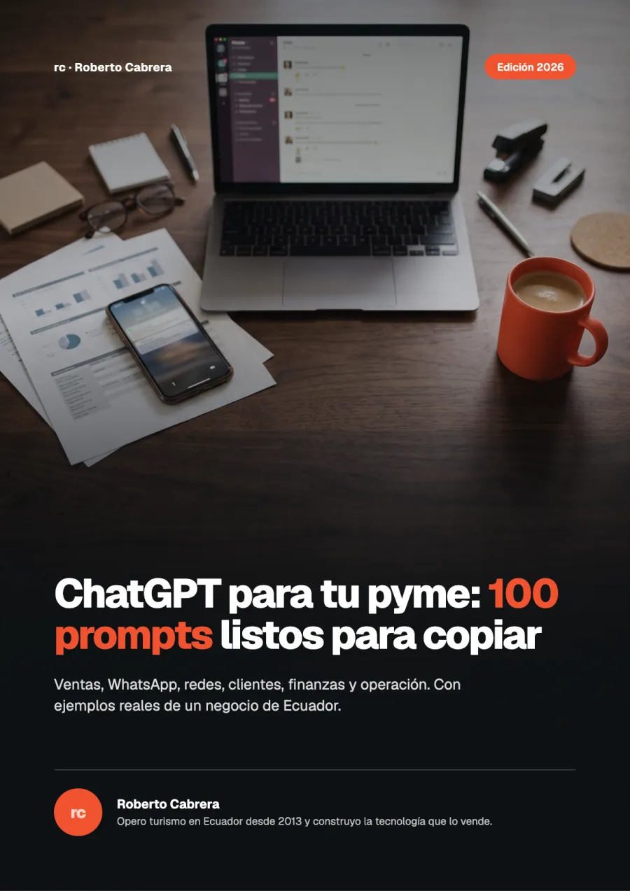 Portada del ebook ChatGPT para tu pyme: 100 prompts listos para copiar
