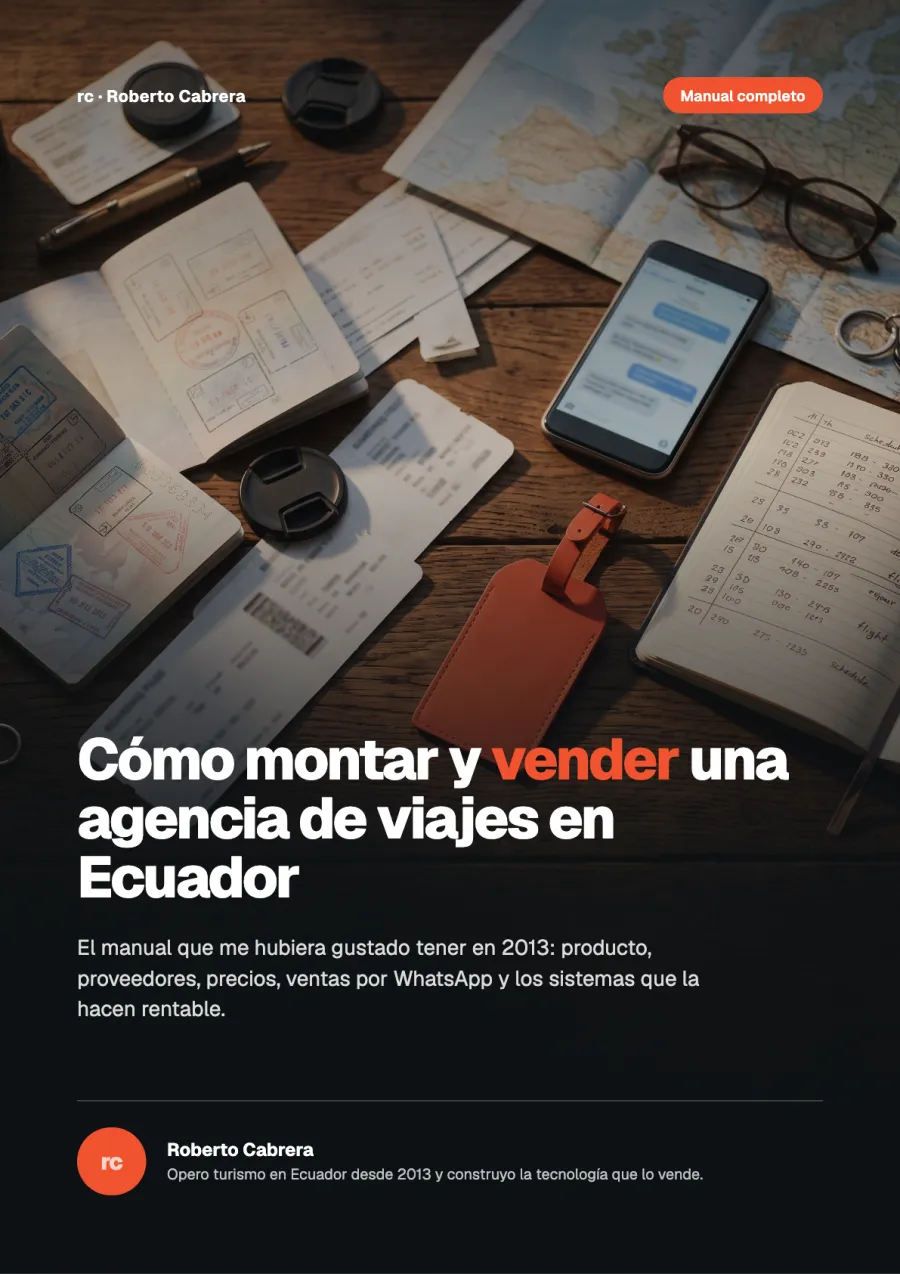 Portada del ebook Cómo montar y vender una agencia de viajes en Ecuador