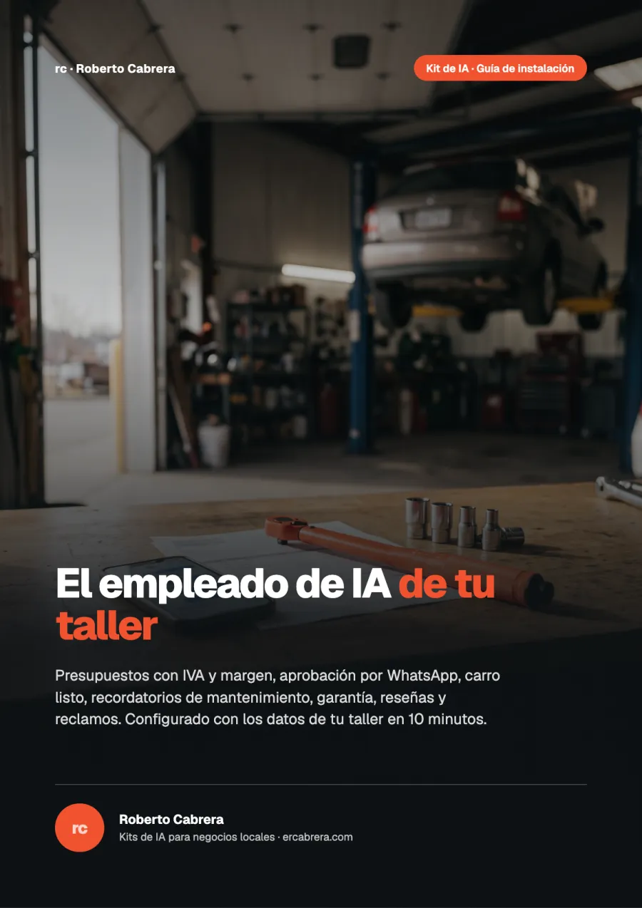 Portada de la guía del Kit de IA para talleres