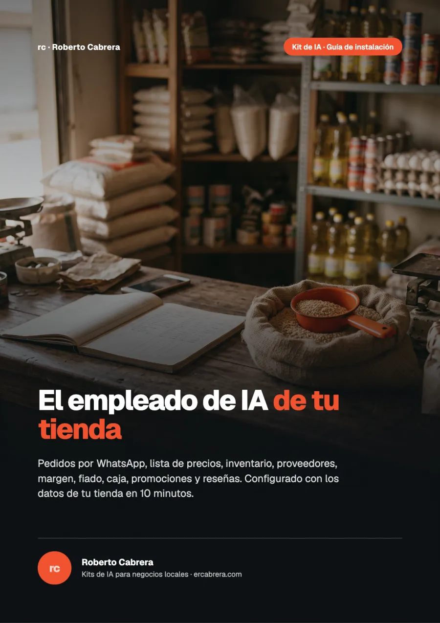 Portada de la guía del Kit de IA para tiendas de barrio y minimarkets