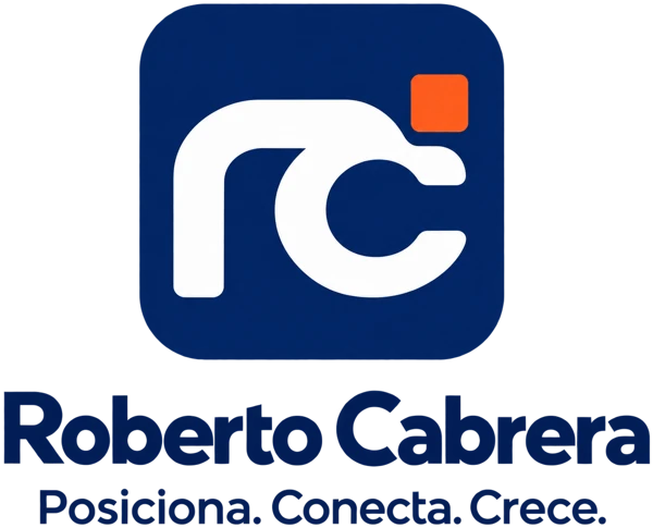 Logo de Roberto Cabrera: Posiciona. Conecta. Crece.