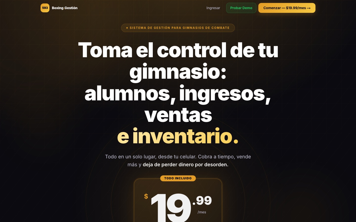 Página de 593 Boxing Gestión