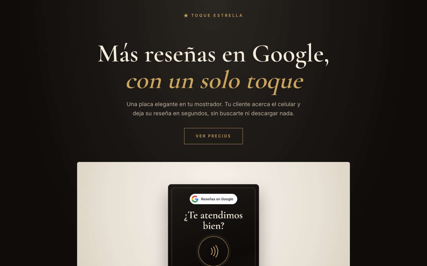 Página de Toque Estrella