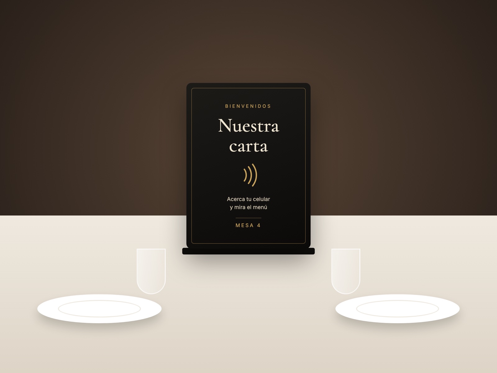 Carta de mesa