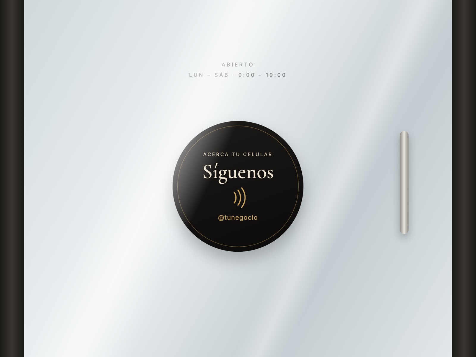 Adhesivo «Síguenos»